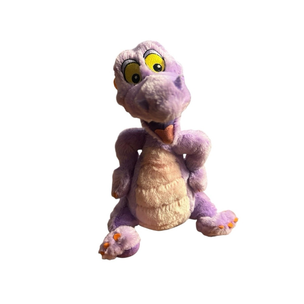 Disneyland Walt Disney World Adorable Purple & Orange 10"‎ Stuffed Plush Dragon